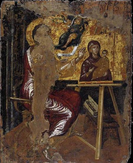 GRECO, El St Luke Painting the Virgin and Child oil painting picture
